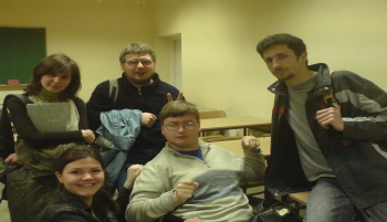Zdjęcie z kolegami ze studiów